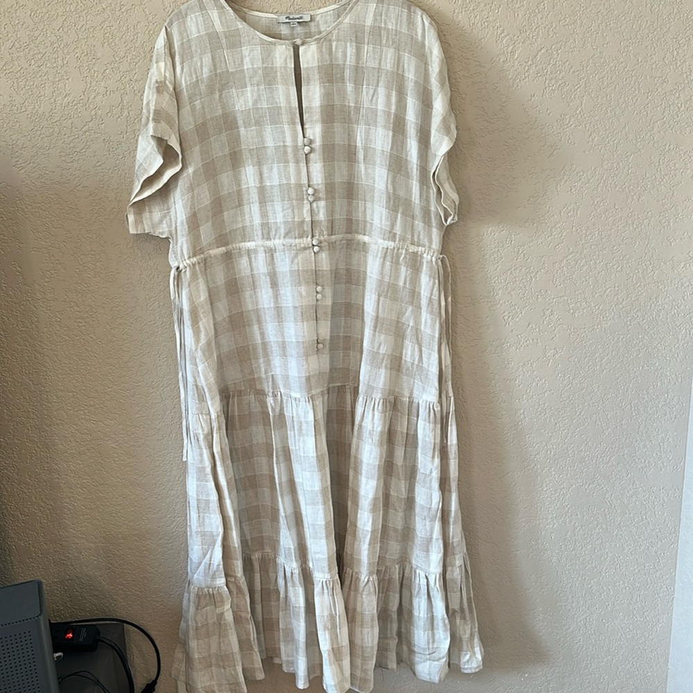Madewell checkered dress